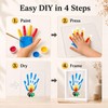 Family Handprint Kit for 4 – Wooden Frame with 4