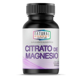 Natural Energy Citrato de Magnesio 400 mg por Porción  120 Tabletas  60 Porciones  Suplemento Alimenticio                                             