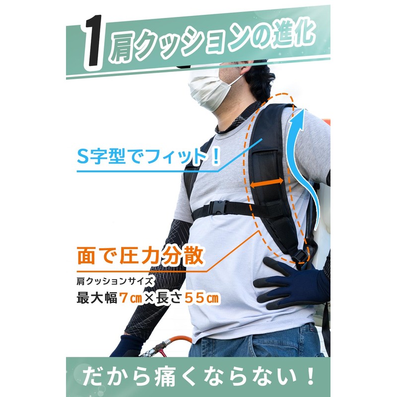 [Recommended by Active Farmers / Media Listing] Backpack Belt, Grass