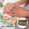 SETOFI Wedding Ring Box, Wooden Ring Box Mr and Mrs