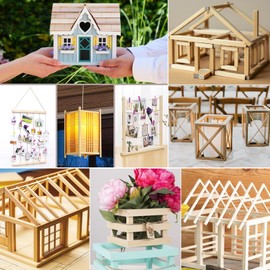 100Pcs Wooden Sticks Balsa Wood Sticks, Square Wooden Sticks for Craft, Natural Wood Strips, Wood Dowels Unfinished Dowling Rods for DIY Crafts Model Making Woodcraft 3 x 3 x 300 mm