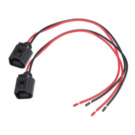X AUTOHAUX 2 Piece 2-Pin Pigtail Plug for Volkswagen Jetta 05-14
