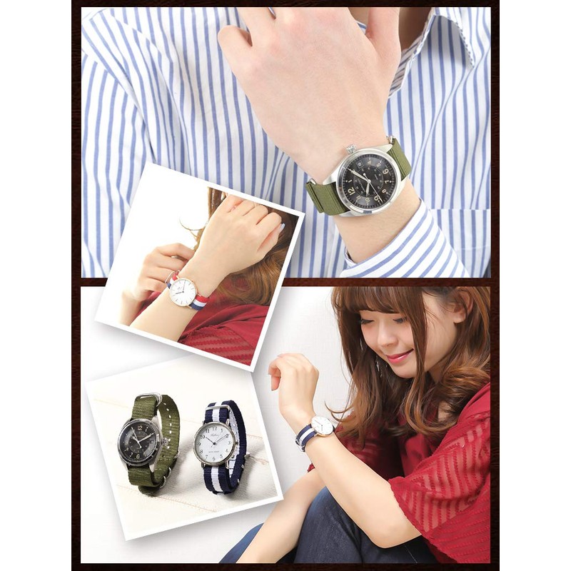 Calum NATO Band, Watch Band, Premium Nylon, Replacement Strap, 0.7,