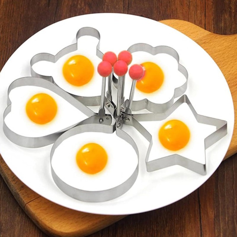 Pack of 7 Fried Egg Moulds, Fried Egg Moulds for