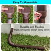 POLARDAYS 7ft Long Gutter Downspout Extensions, Outer Diameter 3" Downspout