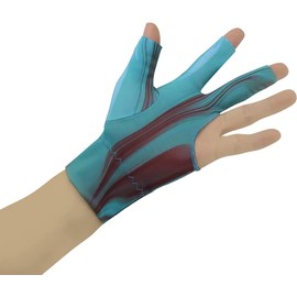 PolyMath Billiard Gloves Set of 10 3-Finger Snooker Gloves, Pool Cue Gloves, Spandex Lycra, for Left or Right Hand, Men and Women