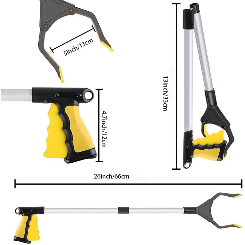 Litter Picker Grabber Stick, 26inch Helping Hand Grabbers for Disabled,