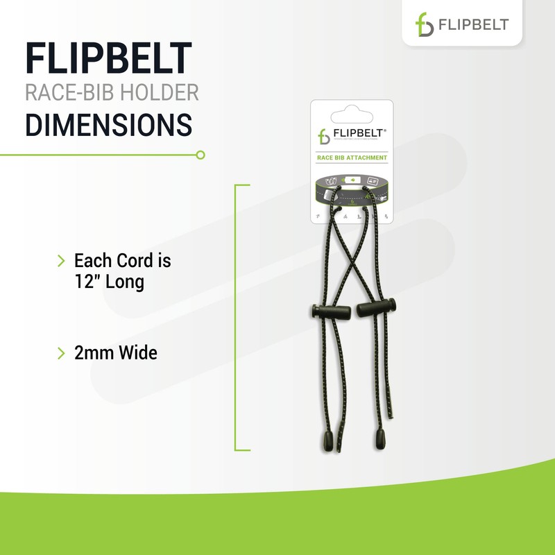 FlipBelt Race-Bib Holder, Accessory for Attaching Race Bibs and More,