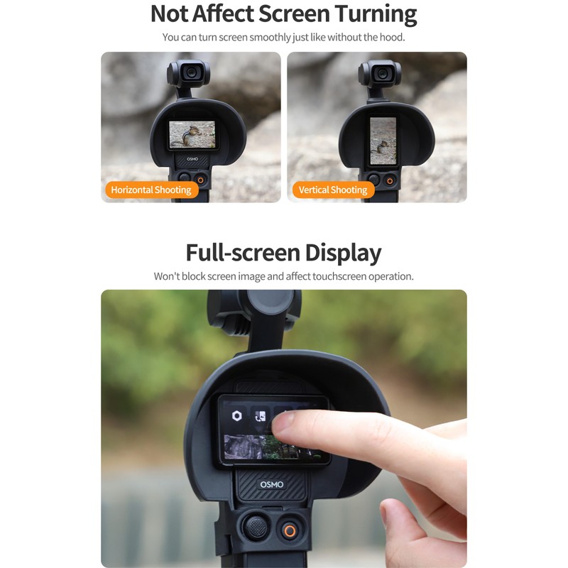 Hooshion Pocket 3 Screen Sun Hood Sunshade for DJI Osmo