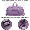 Jahomieo Foldable Gym Duffel Bag with Shoes Compartment &Wet Pocket