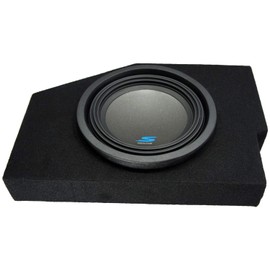 Compatible with 2002 2003 2004 2005 2006 2007 2008 2009 2010 2011 2012 2013 2014 2015 Dodge Ram Quad/Crew Alpine S-W10D4 Type S Car Audio Subwoofer Single 10" Custom Sub Box Enclosure Package