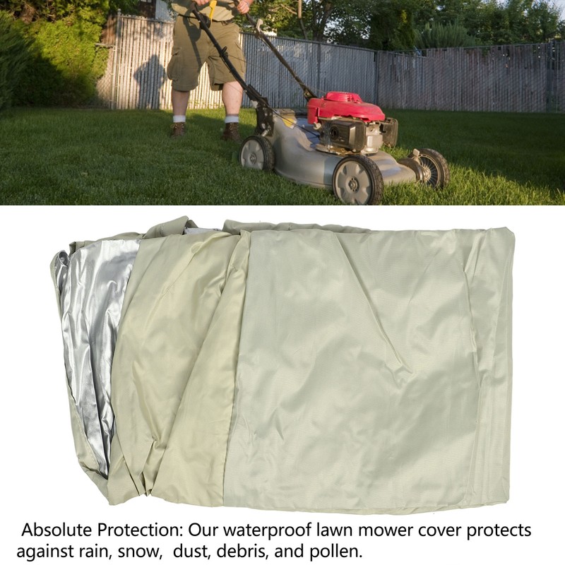 Lawn Mower Cover Heavy Duty 600D Oxford Cloth Waterproof Dustproof