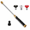 Hydro Jet Power Washer Wand with 3 Interchangeable Nozzles for