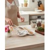 TEATALK Spoon Rest for Stove Top: Ceramic Spoon Holder, Cooking