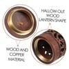 Baluue 2pcs DIY Wood Lantern Sachet for Aromatherapy Decorative Incense