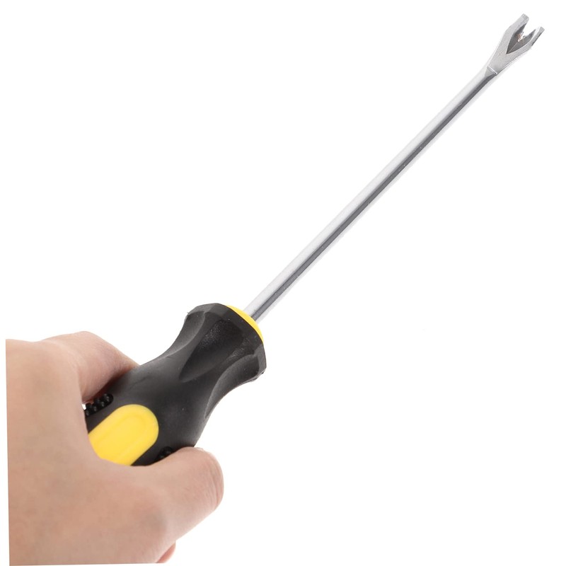 TEHAUX 2Pcs Nail Puller Tool with Shaped Fork Heavy Duty