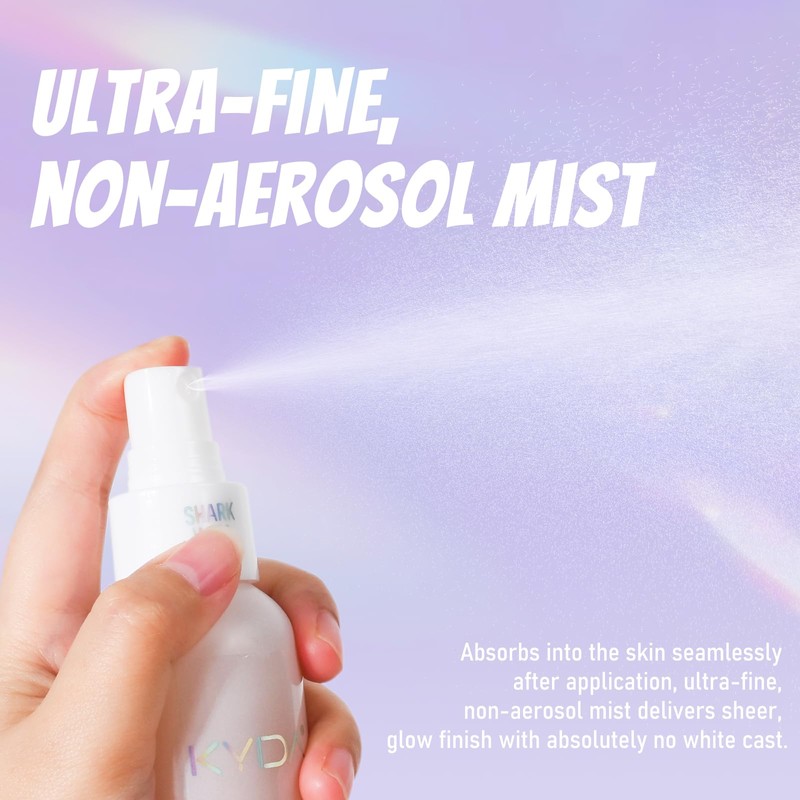 Sheer Body Sunscreen Mist, SPF 45 Ultra-fine Glowing Spray, Lightweight