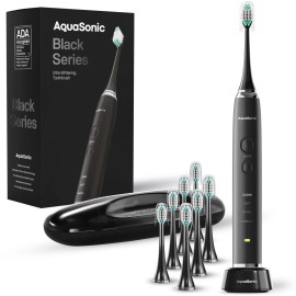 Aquasonic Black Series Ultra Whitening Toothbrush – ADA Accepted Electric Too...