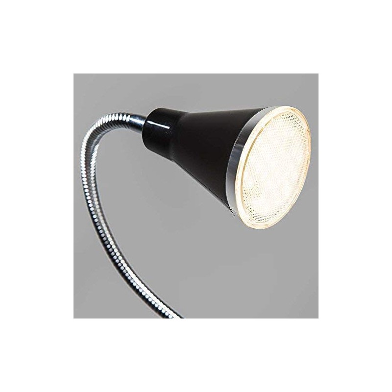 Clamp Lamp Funnel LED Black