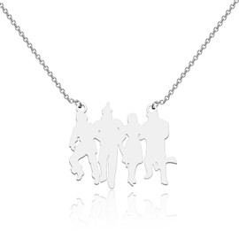 FEELMEM Wizard Oz Movie Inspired Gifts Oz Characters Pendant Necklace Dorothy Ruby Inspired Gift for Women Girl (Wizard Oz Necklace)