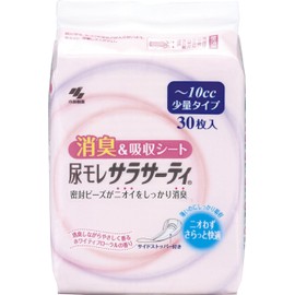 Sarasati Urine Molle Sheet for Light Incontinence, Small Quantity Type, 0.3 fl oz (10 cc), 30 Sheets