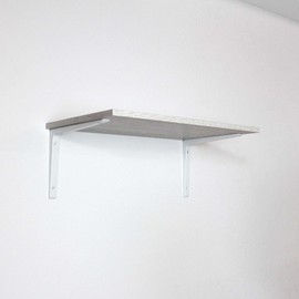 Waki Sangyo TK-062 Aluminum Bracket Shelf Bracket, White, 7.9 inches (200 mm), Load Capacity: Approx. 55.1 lbs (25 kg)