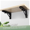 Vivikivi Folding Shelf Brackets - 4 Pcs 10 Inch Heavy