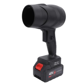 Electric Air Duster Leaf Blower ABS Powerful Turbofan Rechargeable Cordless Handheld Jet Dry Blower for Home Car Keyboard Camping (Black)