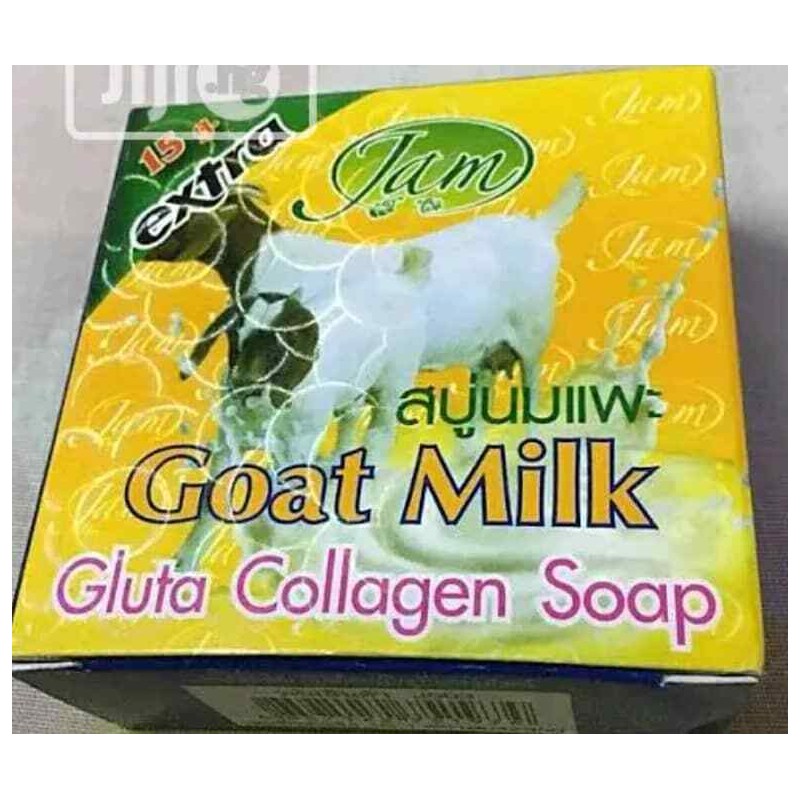 Jam 2x JAM Goat Milk Gluta Collagen Whitening Herbal Soap