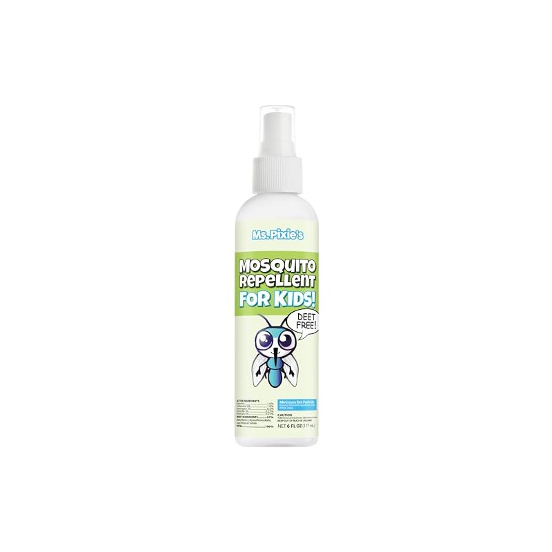 Ms. Pixie's Mosquito Repellent for Kids, DEET-Free Gentle Bug Spray