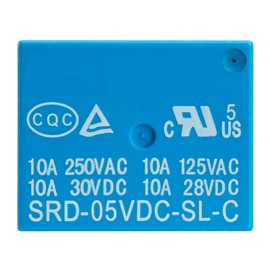 Weasch 6Pcs PCB Power Relay SRD-05VDC-SL-C, DC 5V Coil, 10A 250VAC, SPDT, 5 Pin, for Household Appliance Boards (6)
