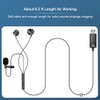 okcsc AC300 USB Headphones for Laptop with Omnidirectional Lavalier Lapel