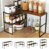 Golener Countertop Organizer Corner Shelf, 2 Tier Adjustable Stackable Corner