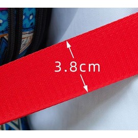 Fengtaike Adjustable Waist Strap for Djembe Drum, African Hand Drum Holder, Percussion Instrument Accessory (red)