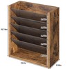 Creso hom Hanging Wall File Organizer, 6 Tier Wood Wall