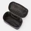 Muji 83525484 Nylon Pouch with Hand, Black, Approx. 8.1 x