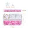 Wambere 1 Box of 6 Grids 3D Flower Pearl Nail