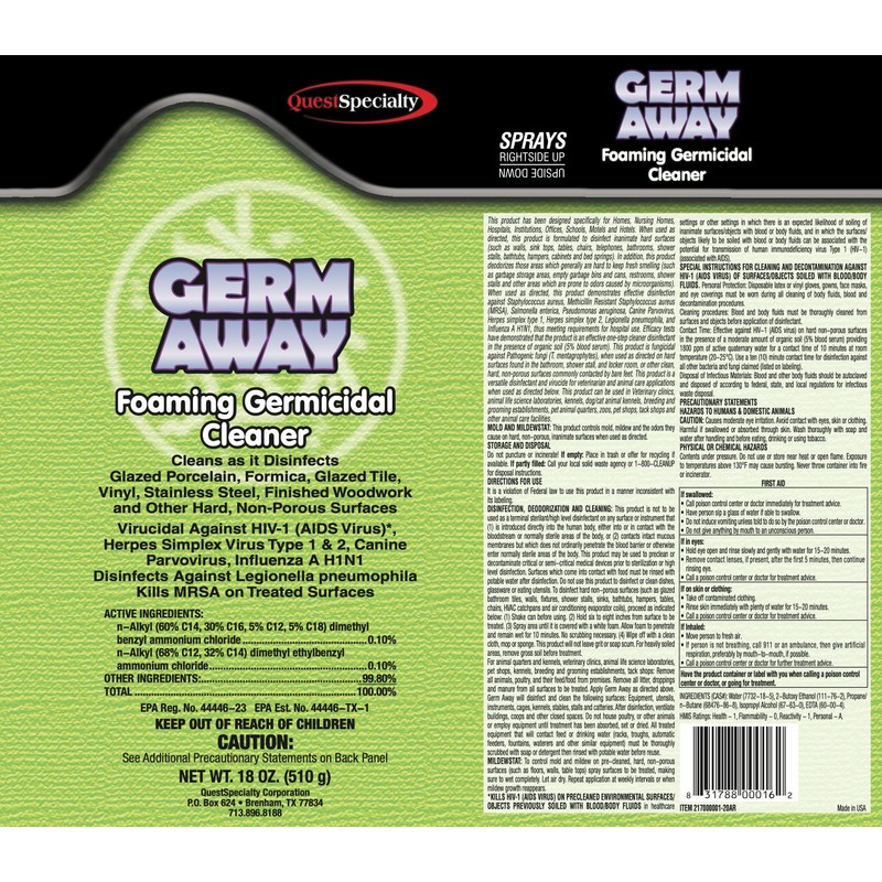 QuestSpecialty Germ Away