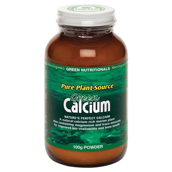 MicrOrganics Green Nutritionals Pure Plant-Source Green Calcium 100g Powder