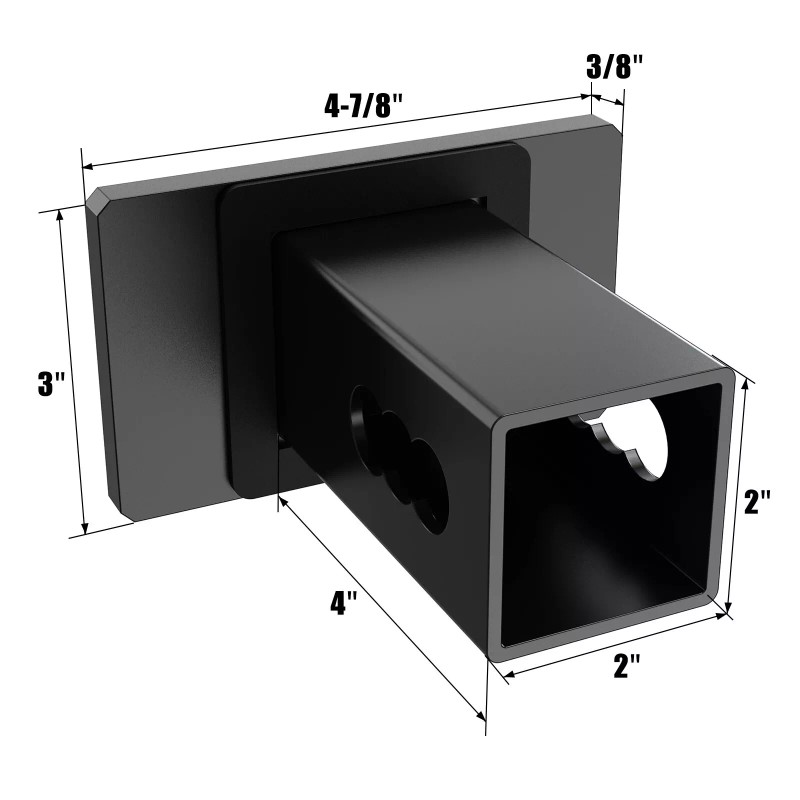 KftRocks 2 Inch Hitch Cover and Trailer Pin Lock -
