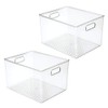 mDesign Plastic Storage Organizer Container Bin, Household Organization for Cabinet,
