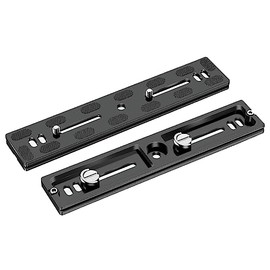 Quick Release Plate Arca-Swiss Compatible Universal 7.9 in (200 mm) 2 x 1/4 in (2 mm) Screw Adapter Included