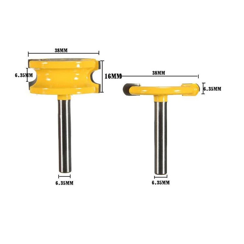 TOPWAY 1/4 Inch Shank Flute & Bead Canoe Joint Router