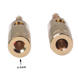 OSALADI 1pair Gold Plated Banana Plugs for Speakers Audio Connectors for Home Theater Enhanced Signal Transmission Compatible Speaker Wire for Tight Connections