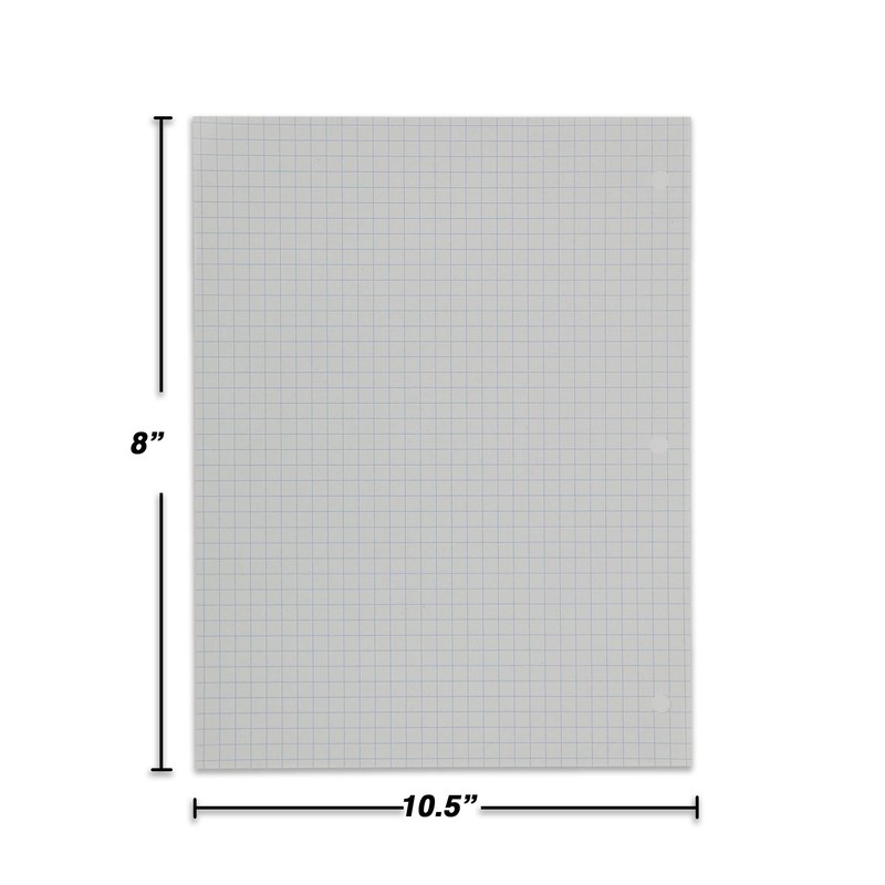 Emraw 4-1" Filler Paper Quad Ruled Loose Leaf Filler Papers