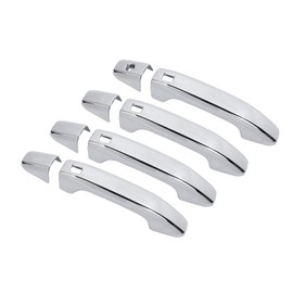 Linskip Exterior Door Handle Covers Compatible with 2021 2022 2023 2024 2025 Chevry Suburban Tahoe & 2021-2023 GMC Yukon & 2019-2025 Silverado/Sierra 1500, Exterior Accessories(Chrome)