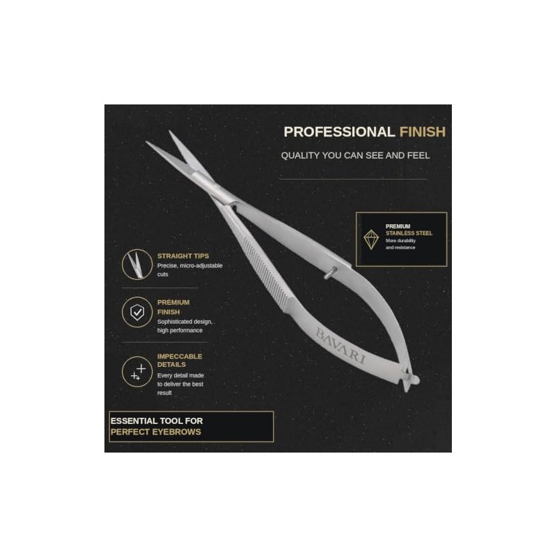 Stainless Steel Spring Scissors - Fine Tip Micro Iris Snips