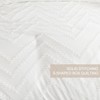 Nanko 7PC Queen Comforter Set with Sheets, White Tufted Jacquard