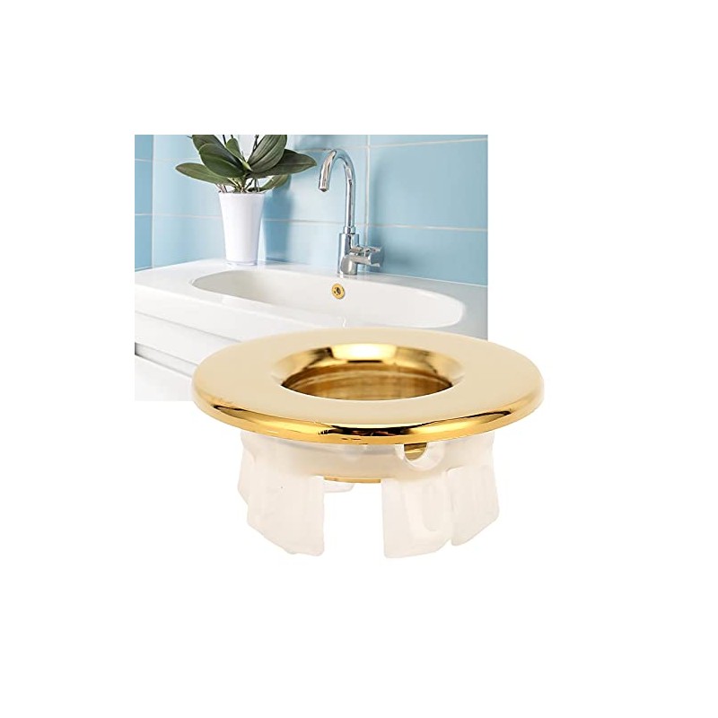 3cm/1.2in Sink Overflow Ring - Brass Material Sturdy Buckle Design