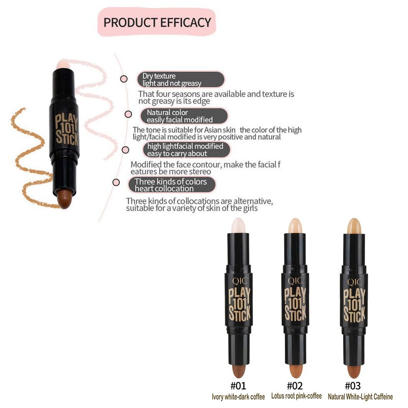 iwobi Lady Concealer Pencil Double End Make-Up Concealer Pen Cover
